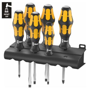 Wera Chiseldriver Screwdriver Rack 6 Piece Set