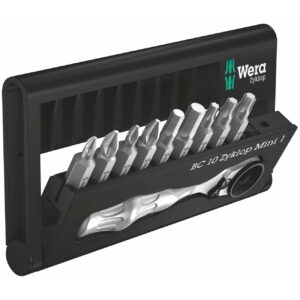 Wera Bit Set and Bit Ratchet (10 Pieces)