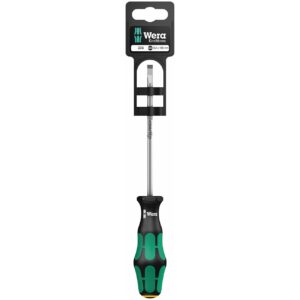Wera Screwdriver: Slotted 5.5mm x 125mm with LaserTip (On Hang-Tag)