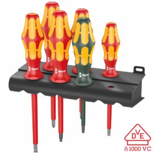 Wera Laser Etched Tip Screwdriver Rack 6 Piece Set