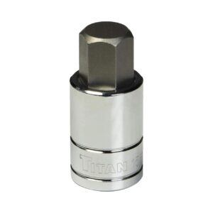 Titan 17mm Hex Bit Socket with 1/2" Drive