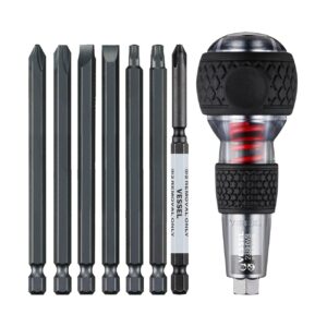 Vessel BALL GRIP Impact & Out Screwdriver (7 Piece Bit Set)