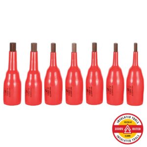 Wiha Insulated Hex Socket Set 3/8" Drive - SAE (7 Piece)