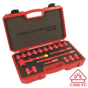 Titan Metric 3/8" Drive VDE Insulated Socket Set (19-Piece Set)