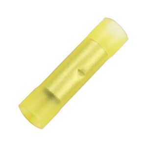 Xscorpion 4 Gauge Nylon Butt Splice Connectors - Yellow (15-Pack)