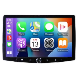 Elite Car Audio Single Din 360 Degree Swivel 10.1" AM/FM/BT Wireless CarPlay & Android Auto