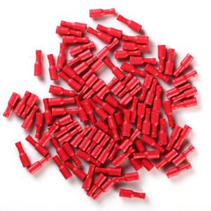 XScorpion Female Bullet Connectors 18/22ga. - Red (100 pack)