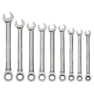 Williams SAE Ratcheting Combination Wrench Set (9-Piece)