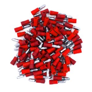 XScorpion Male Bullet Connectors 18/22ga. - Red (100 pack)