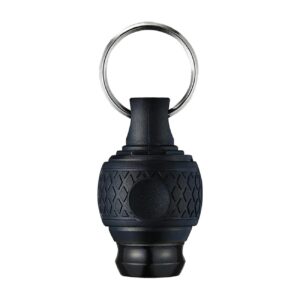 Vessel Ball Grip Carrying 1/4″ Bit Holder (Black) with a Keychain Ring
