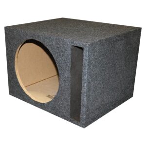QPower Single 10″ Slot-Ported Vented Empty Woofer Enclosure